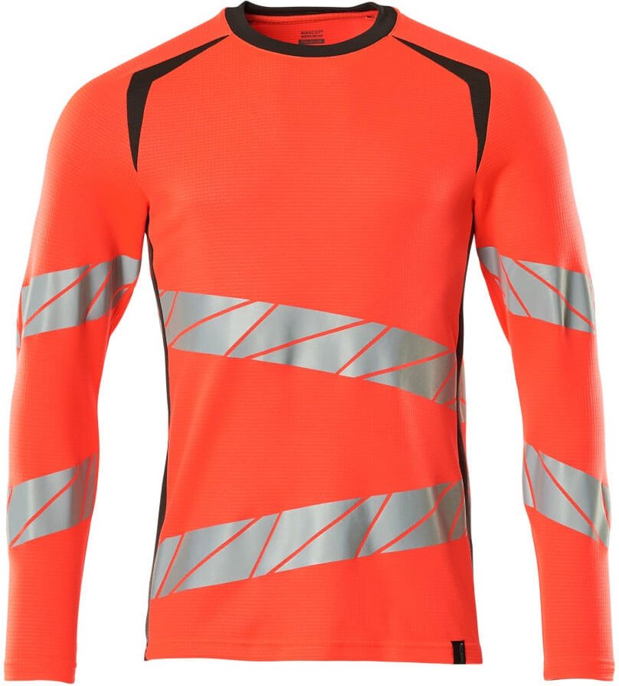 MascotT-ShirtLangarmAccelerateSafe19081-771Hi-visRotDunkelanthrazit-XXL