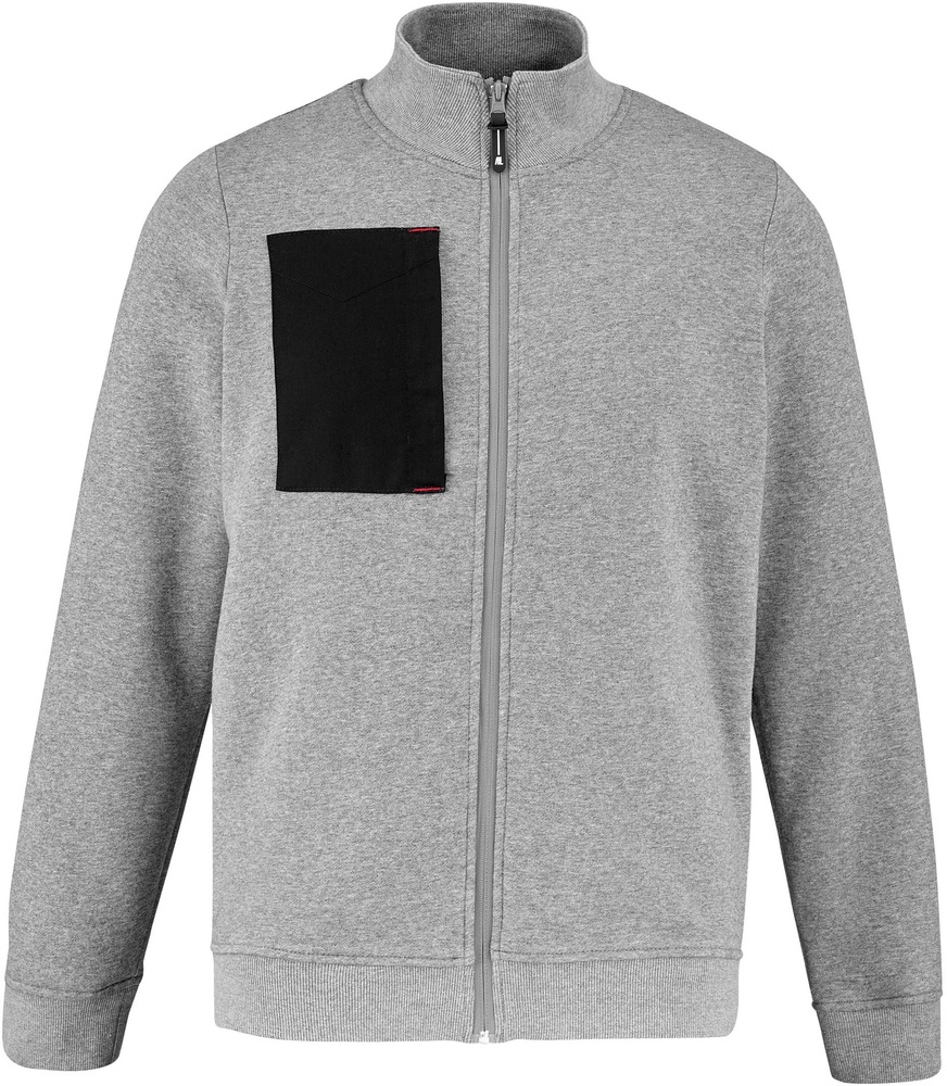 LafontSweatshirtMitReissverschlussSteelD300ATT2FleckedGreyBlack-XXL