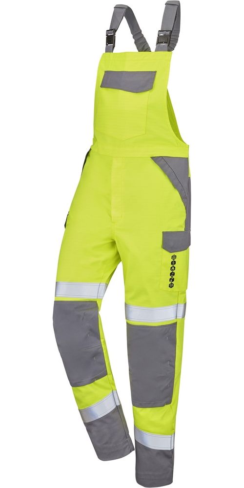 CepovettLatzhoseAtexHv320XpOnas9F723004FluoYellowSteelGrey-XS