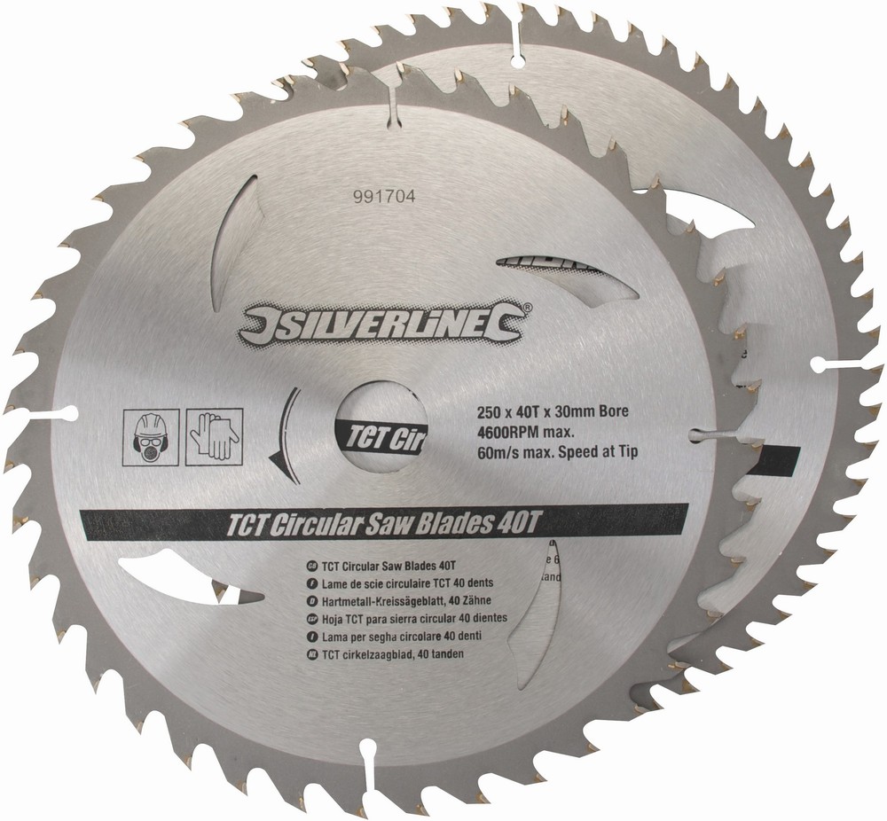 SilverlineSgebltterHartmetall-Kreissgeblttermit40und60ZhnenDoppelpckg