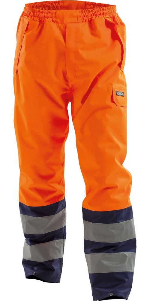 DassyWarnschutz-RegenhoseSolaPES70NeonorangeDunkelblau