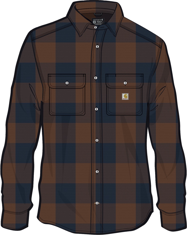 CarharttLong-SleevePlaidShirt107013RedDuck-XXL