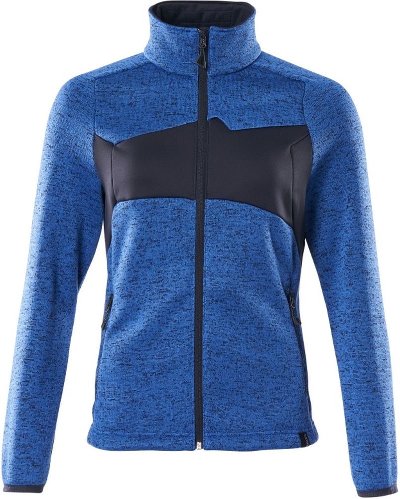 MascotDamenStrickpullovermitReiverschlussAccelerate18155-951AzurblauSchwarzblau-XXL