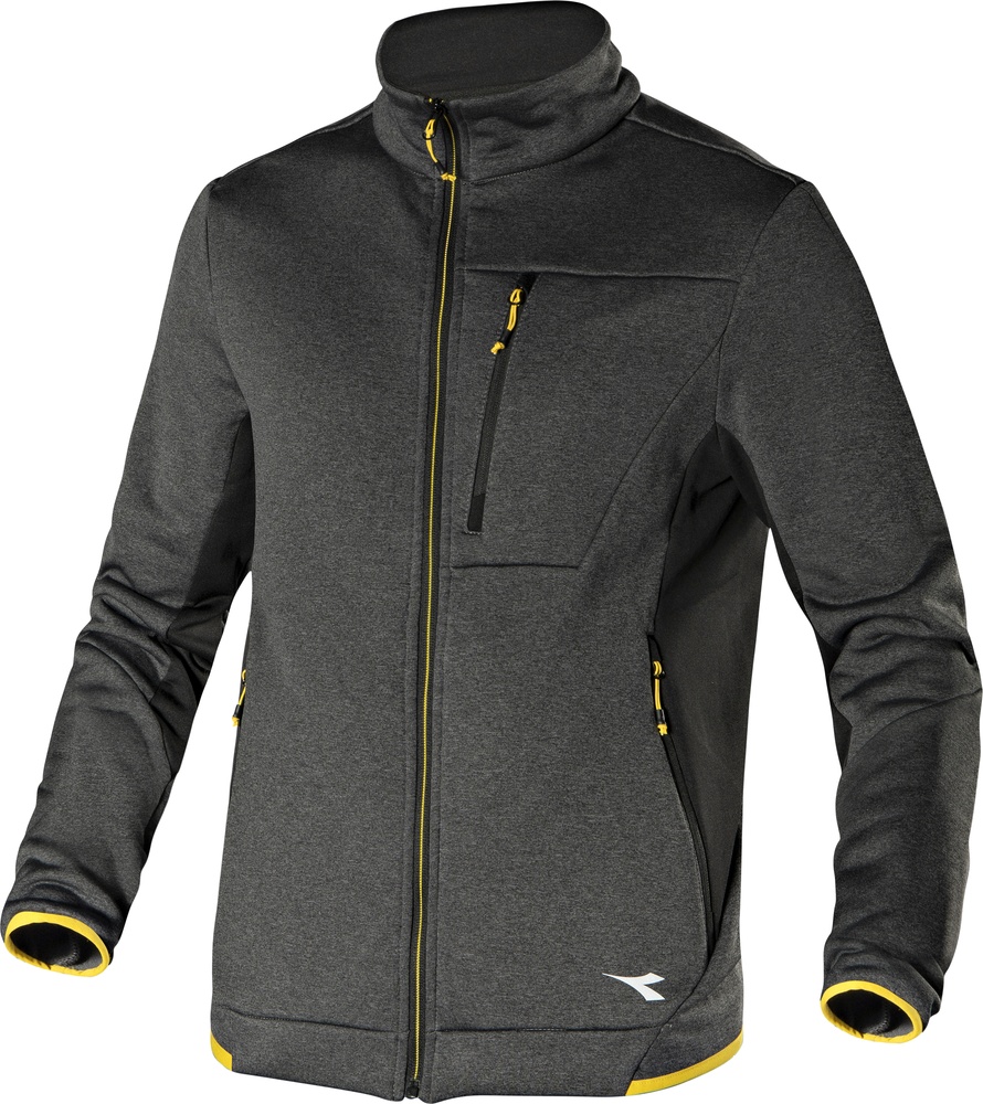 UtilityDiadoraFleecejackeFleecepulloverPolarFleeceTechnoIronGateBlack-S