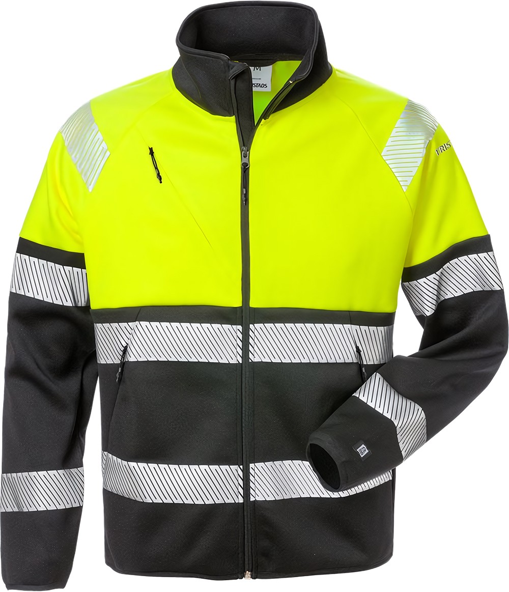 FristadsWarnschutz-JackeHighVisSweatjackeKl14517SSLWarnschutz-GelbSchwarz-XS