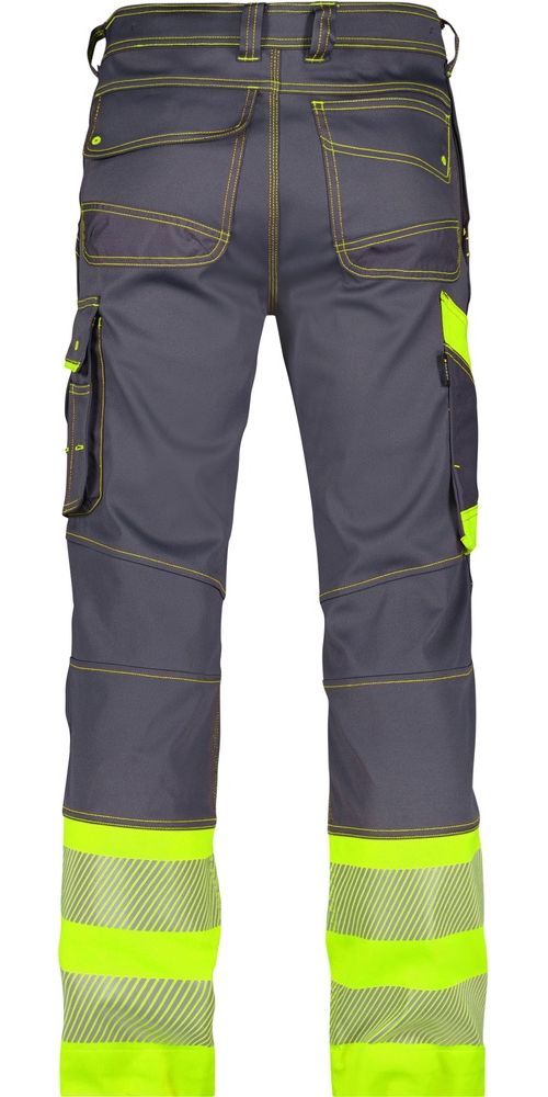DassyArbeitshoseStretch-WarnschutzbundhosePrincetonPESCOSPA76ZementgrauNeongelb-42