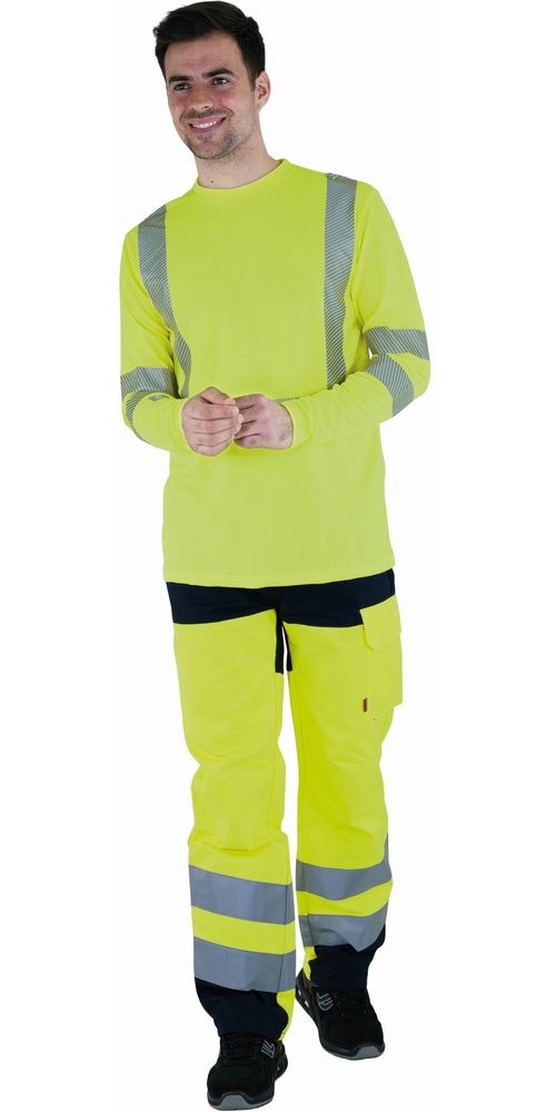 CepovettLangarm-ShirtFluoBase2T539FluoYellow-XXL