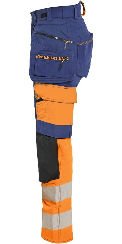 BlklderDamenArbeitshoseHighVis4-Wege-Stretch70251648MarineblauOrange-C34