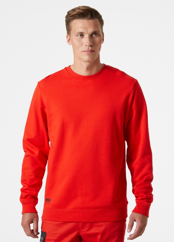 HellyHansenClassicSweatshirtAlertRed-XS