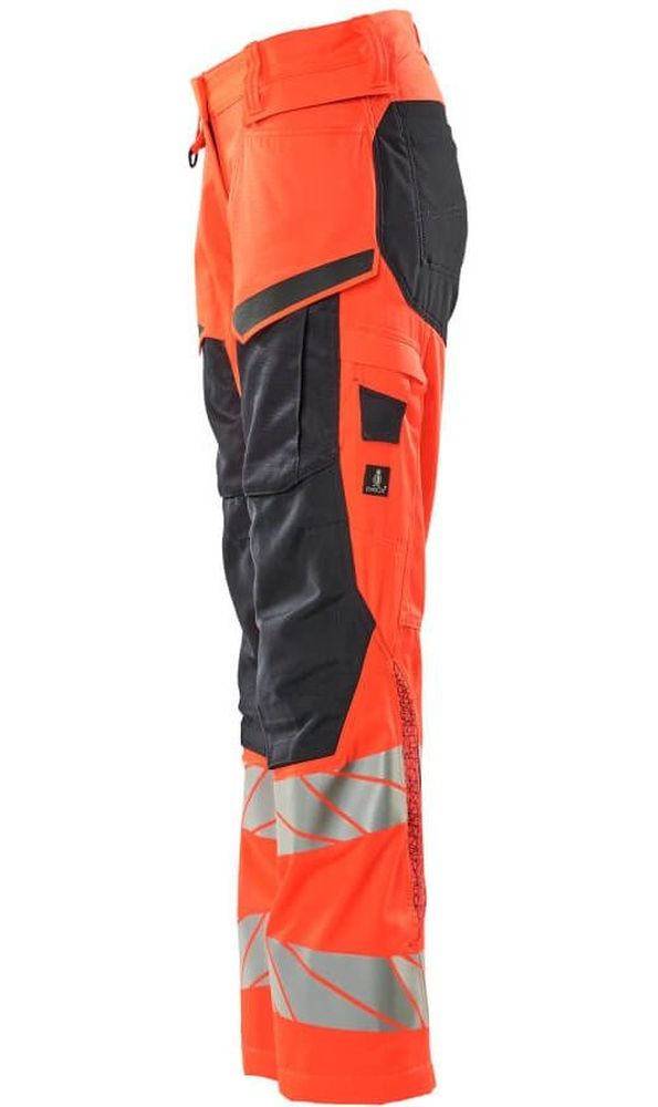 MascotDamenHosemitKnietaschenAccelerateSafe19578-236Hi-visRotSchwarzblau-C3476