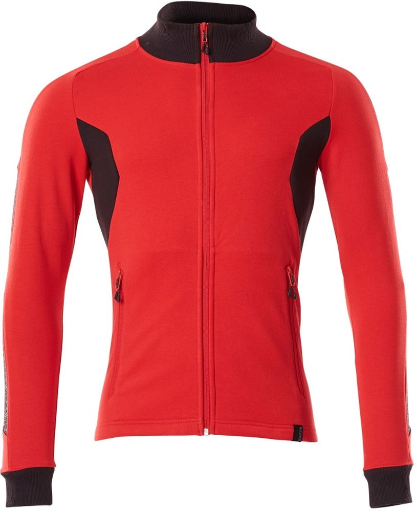 MascotSweatshirtmitReiverschlussAccelerate18484-962VerkehrsrotSchwarz-XXL