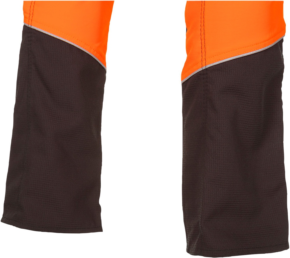 SIPArbeitshoseProgressSchnittschutzhoseKlasse1TypA1SRLGrauNeonorange-3XL