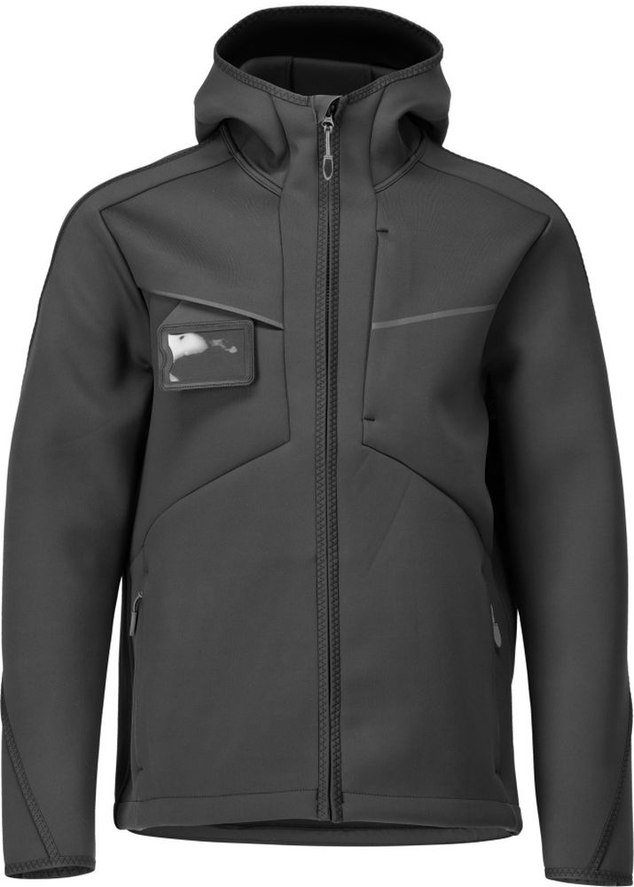 MascotSoftshellJackemitKapuzeCustomized22086-662Schwarz-XXL