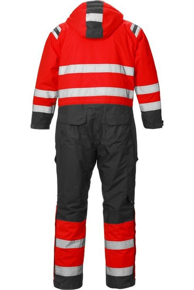 FristadsWarnschutz-OverallHighVisAirtechWinteroverallKl38015GTTWarnschutz-RotSchwarz-S