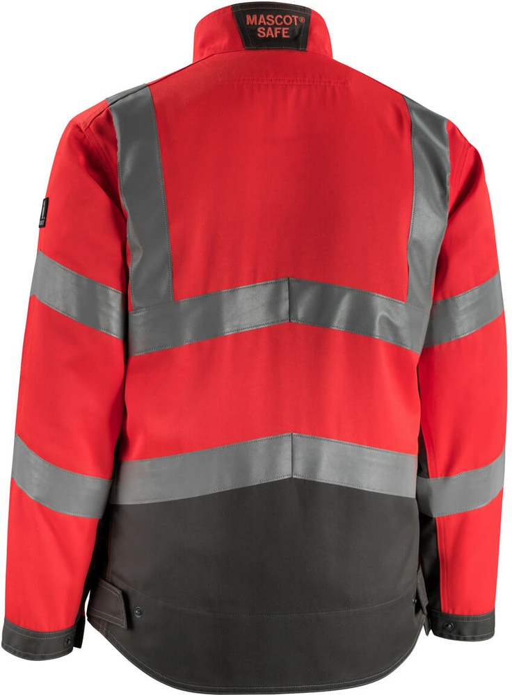 MascotJackeOxfordSafeSupreme15509-860Hi-visRotDunkelanthrazit-XXL