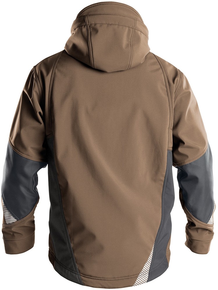 DassySoftshell-JackeGravityPES21LehmbraunAnthrazitgrau-4XL