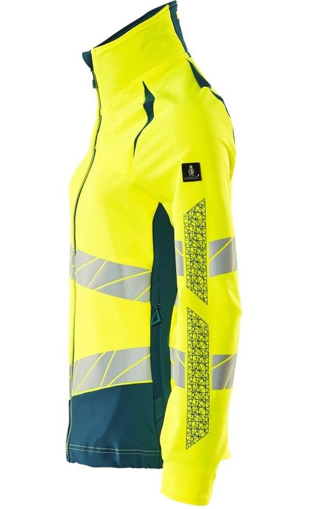 MascotDamenJackeAccelerateSafe19008-511Hi-visGelbDunkelpetroleum-XXL