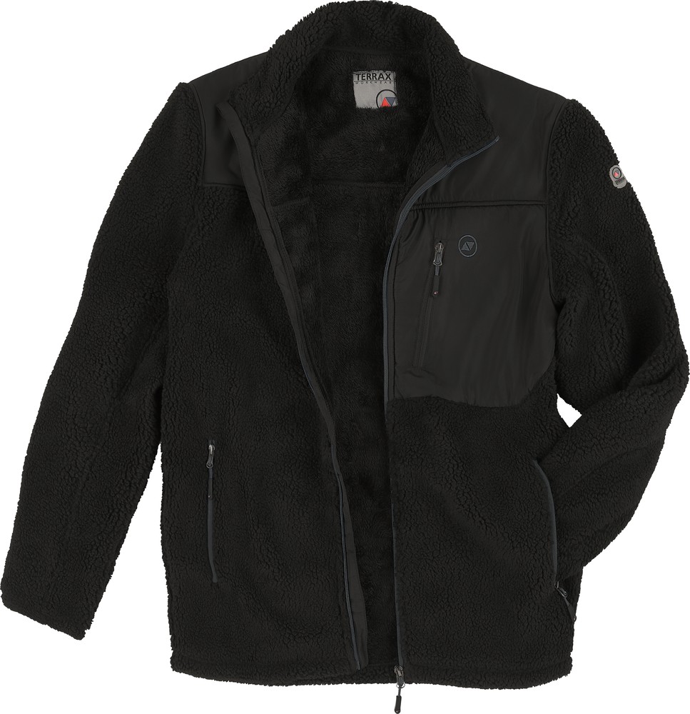 TerraxWorkwearFaserpelzjackeSchwarz