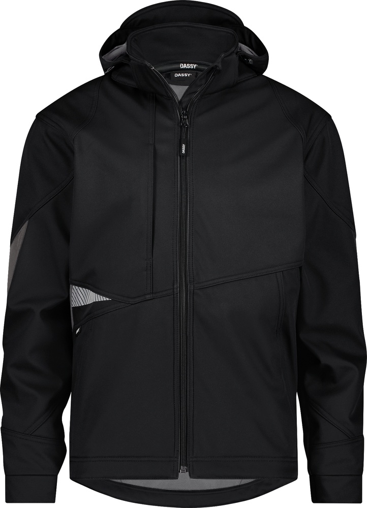 DassySoftshell-JackeGravityNextSchwarzAnthrazitgrau-XS