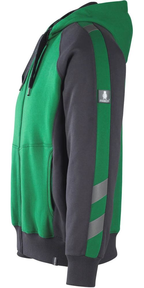 MascotKapuzensweatshirtmitReiverschlussWiesbadenUnique50566-963GrnSchwarz-XXL