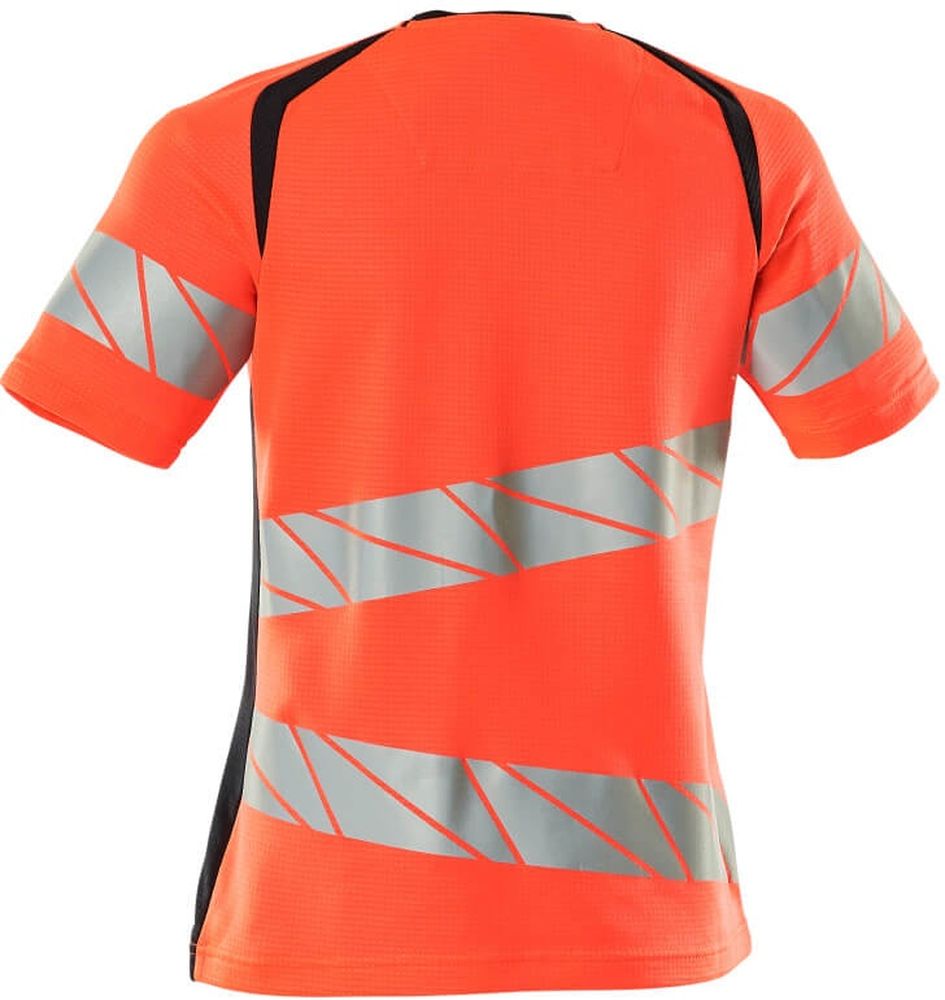 MascotDamenT-ShirtAccelerateSafe19092-771Hi-visRotSchwarzblau-XXL