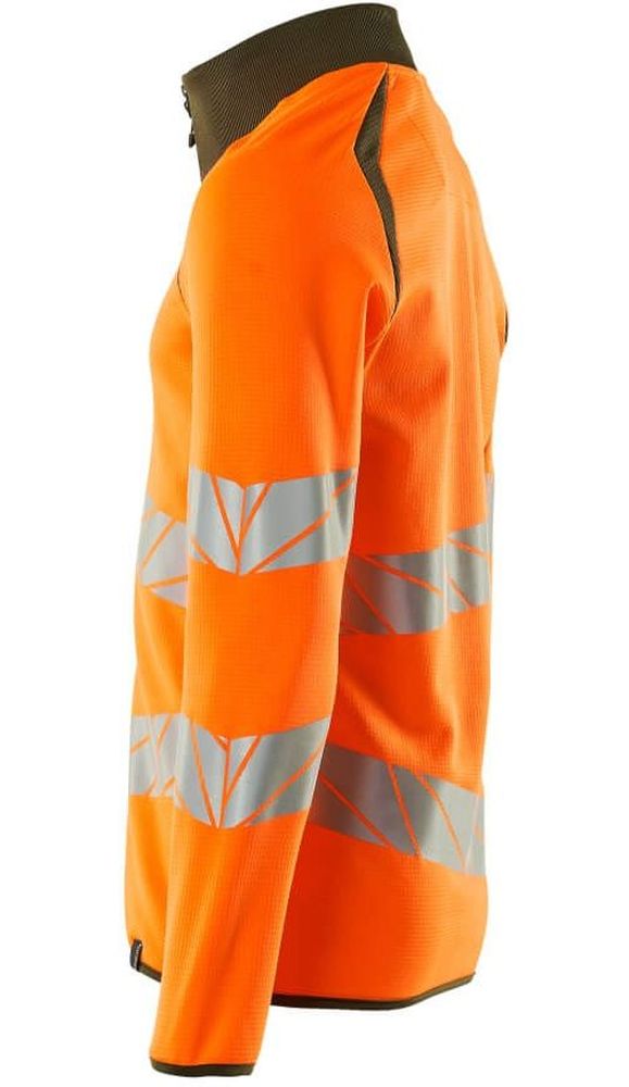 MascotSweatshirtmitReiverschlussAccelerateSafe19184-781Hi-visOrangeMoosgrn-XXL