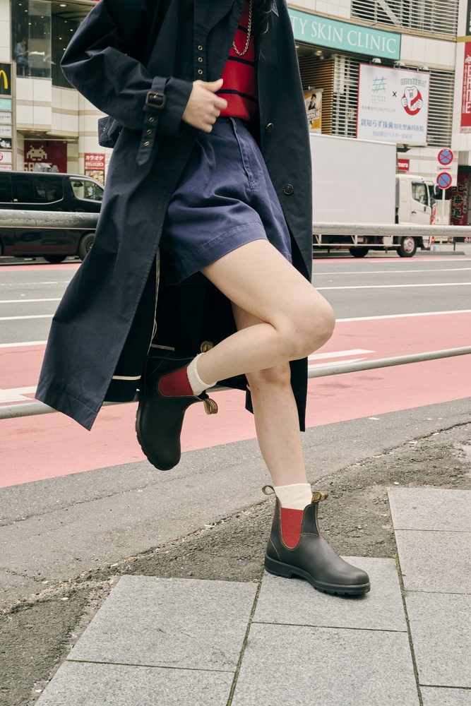 BlundstoneStiefel2500BrownLeatherwithCrimsonElasticOriginalsSeries