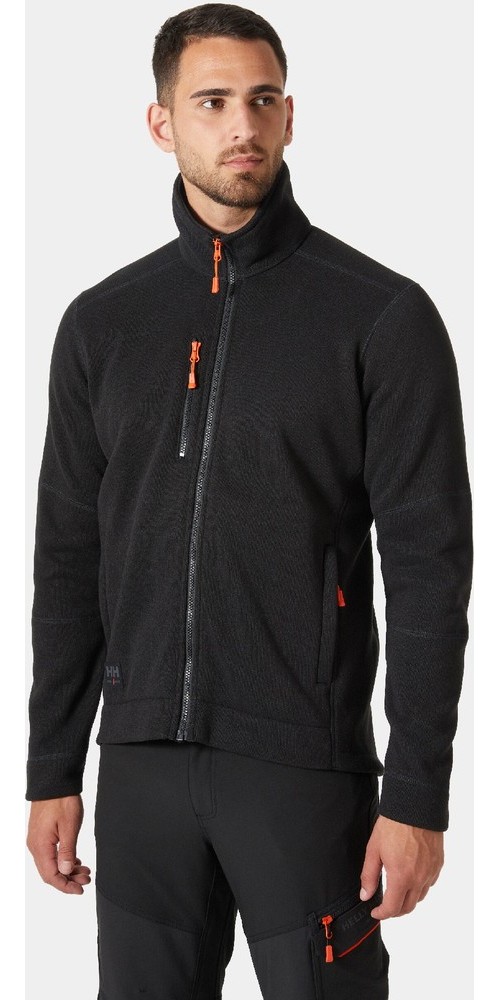 HellyHansenFleecejackeKensingtonKnitFleeceJacketBlack-XS