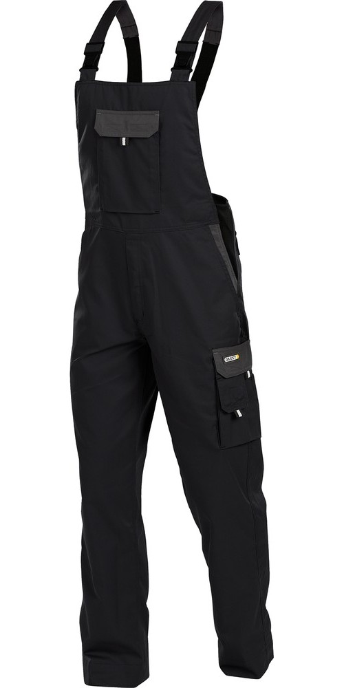 DassyZweifarbigeArbeitslatzhoseCalaisPESCO61SchwarzZementgrau