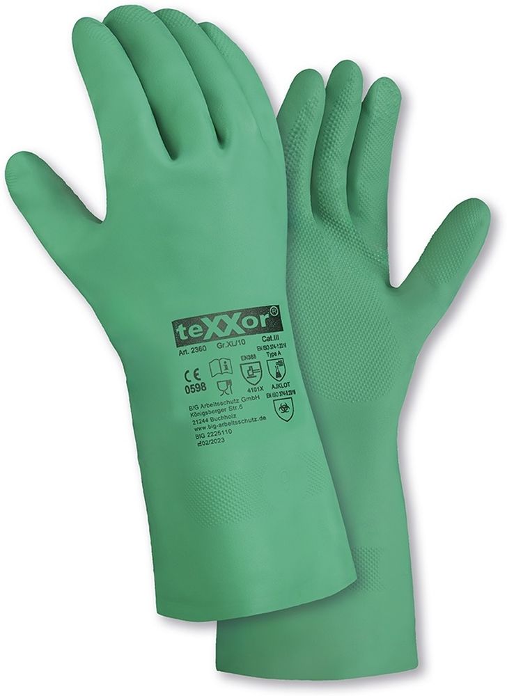 teXXorChemikalienschutz-HandschuheNitril12Stck2360Grn-7