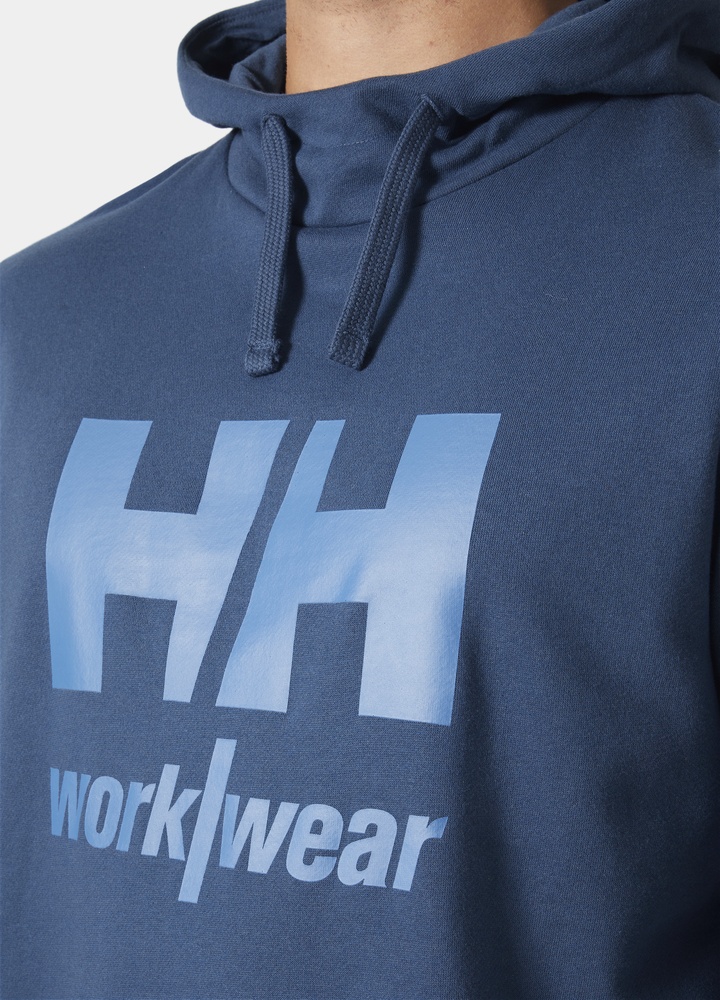 HellyHansenHoodieClassicLogo79284570DeepSteelMelange-XS