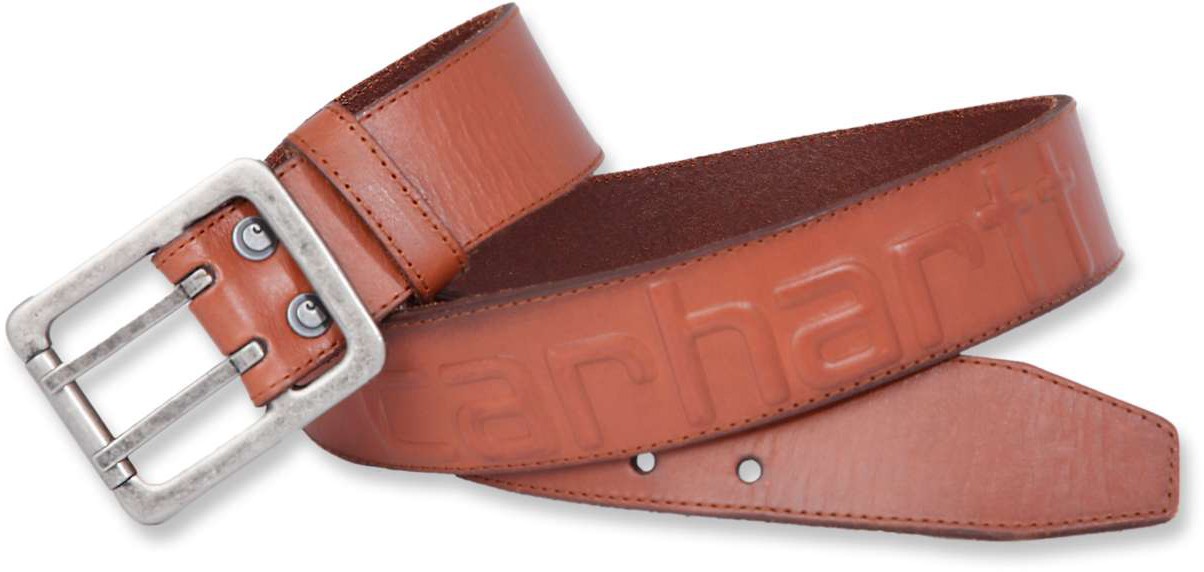 CarharttGrtelLogoBeltBrown
