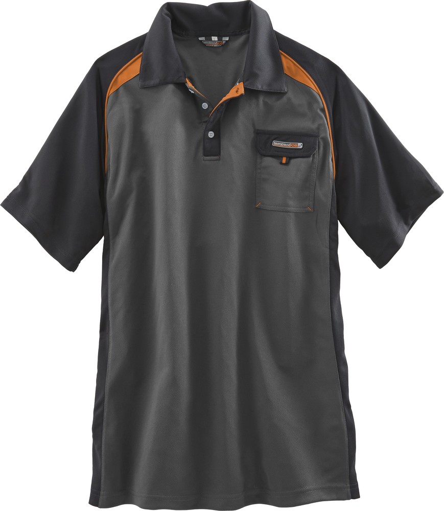TerratrendJobPoloshirtDunkelgrauSchwarz