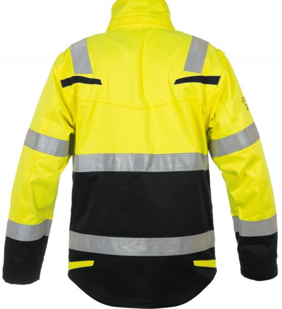 HydrowearWarnschutz-RegenparkaMatlockNeongelbSchwarz-S