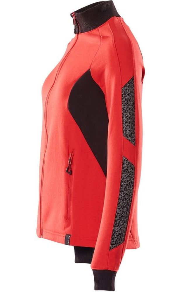 MascotDamenSweatshirtmitReiverschlussAccelerate18494-962VerkehrsrotSchwarz-XXL