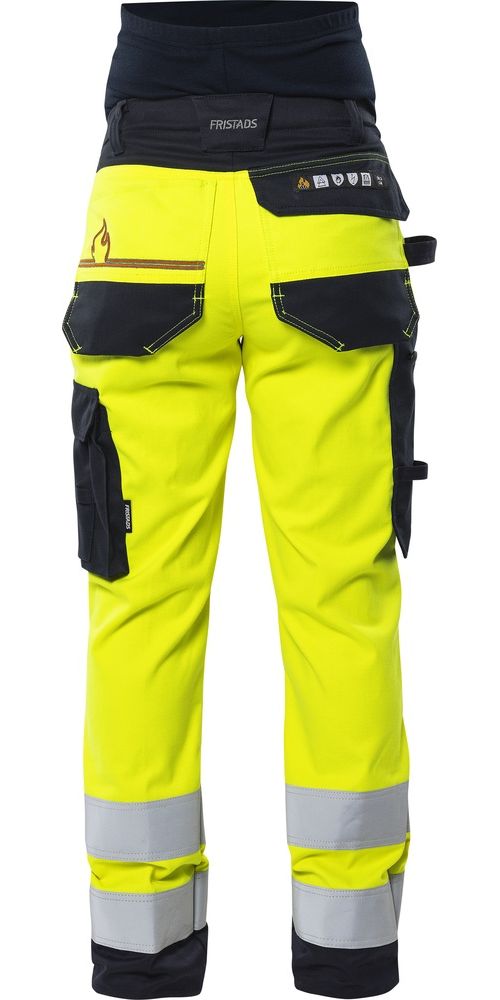 FristadsDamenFlamestatHighVisUmstands-Stretch-HoseKL22507ATHF133137Hi-VisYellowNavy-50
