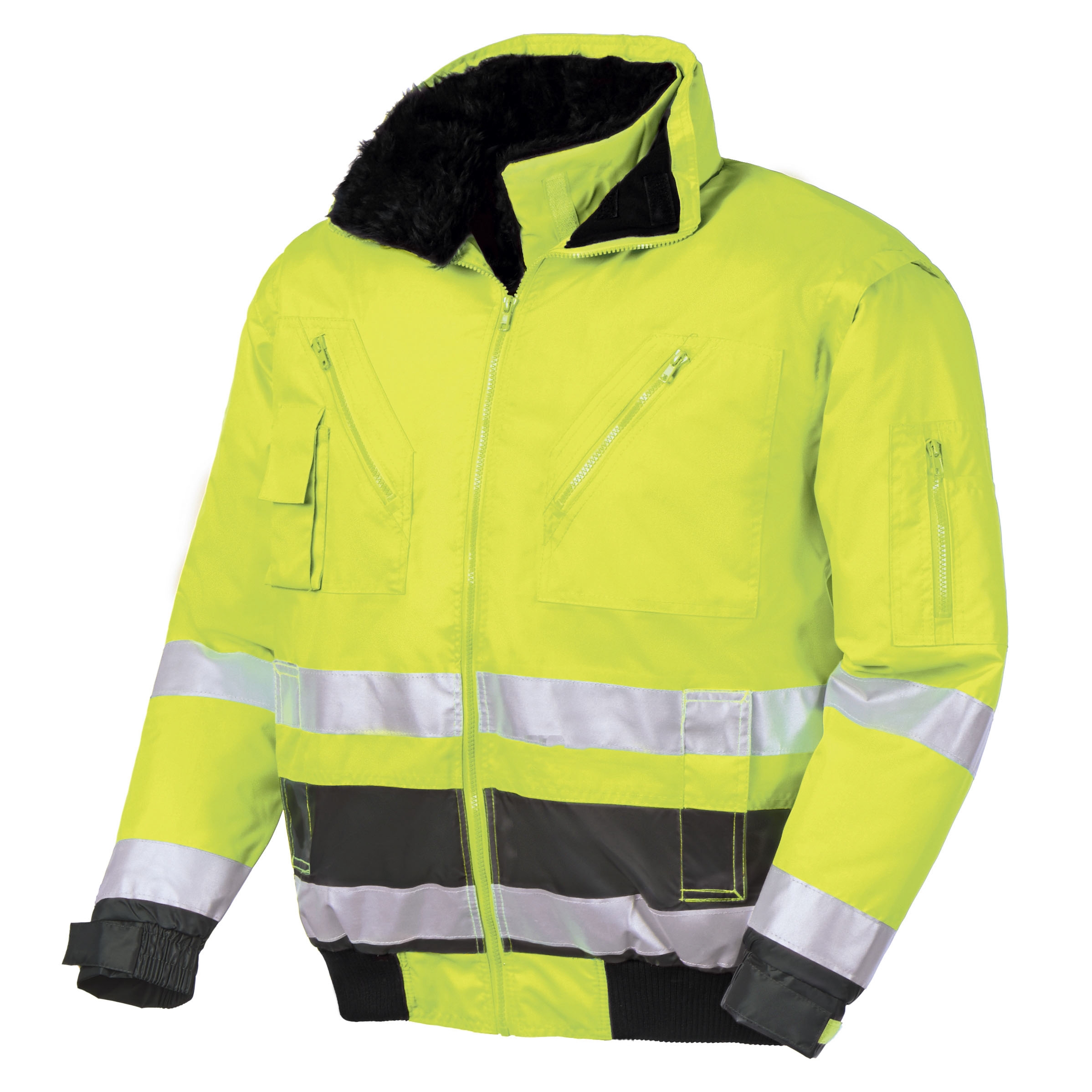 teXXorWarn-Wetterschutz-PilotenjackeVancouverLeuchtgelbGrau