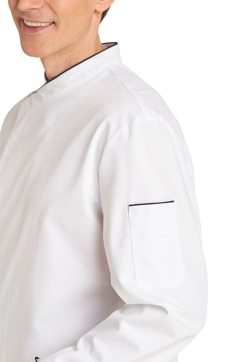 LeiberHerrenKochjacke1225980110WeiSchwarz