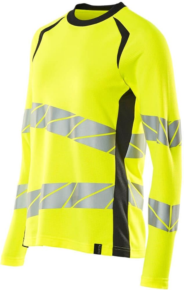 MascotDamenT-ShirtLangarmAccelerateSafe19091-771Hi-visGelbSchwarzblau-XXL