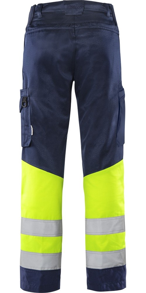 FristadsHighVisGreenHoseKl12668GPLUWarnschutz-GelbMarine-C44