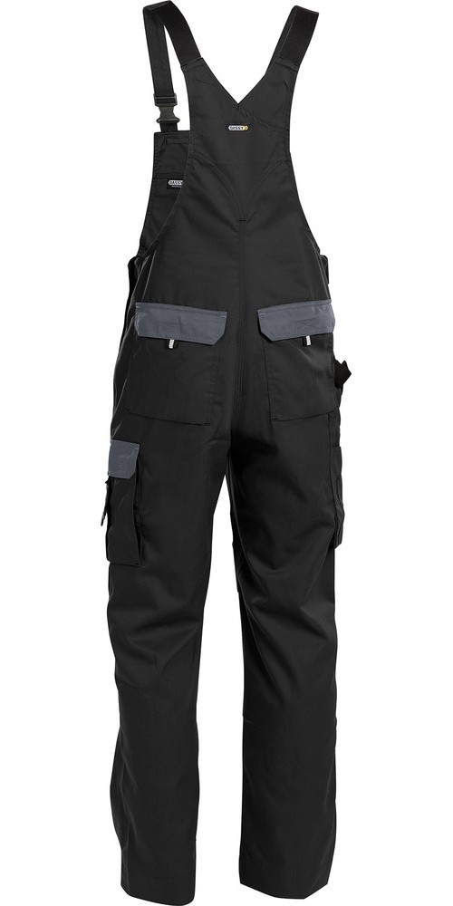 DassyZweifarbigeArbeitslatzhosemitKniepolstertaschenVersaillesPESCO61SchwarzZementgrau