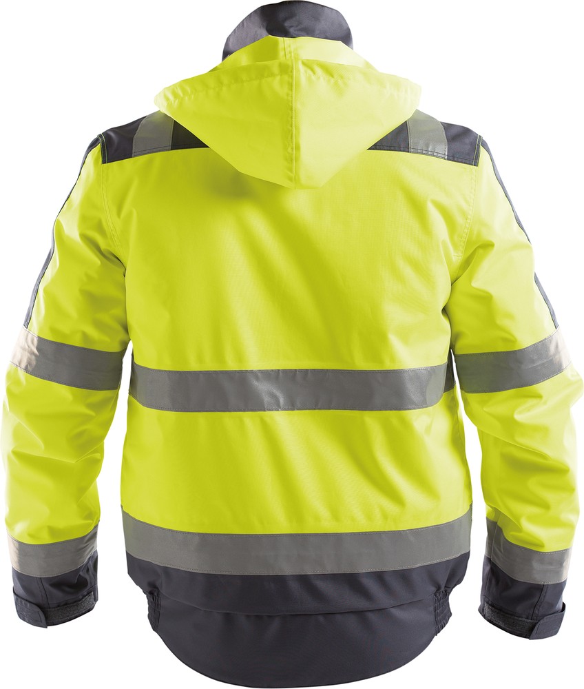 DassyWarnschutzWinterjackeLimaPES70NeongelbZementgrau