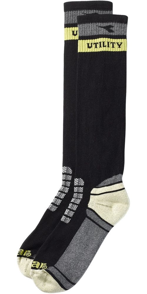 UtilityDiadoraSockenTechnicalWinSocksBlackDarkGullGrey-M