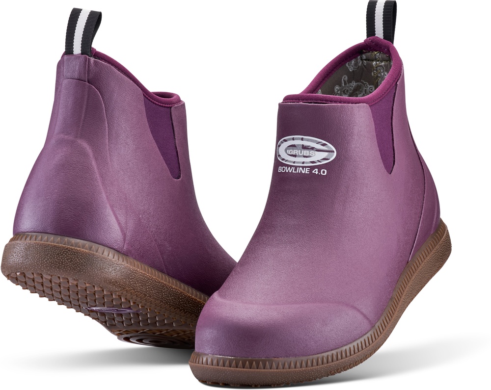 GrubsDamenGummistiefelBowlineWomensAnkleWellingtonGBOWPurple-36UK3DE36