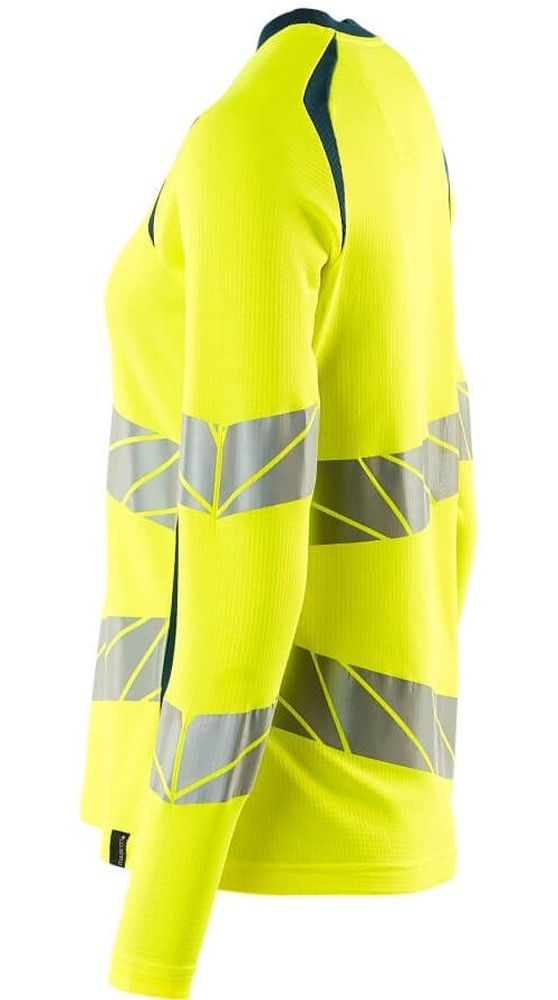 MascotDamenT-ShirtLangarmAccelerateSafe19091-771Hi-visGelbDunkelpetroleum-XXL