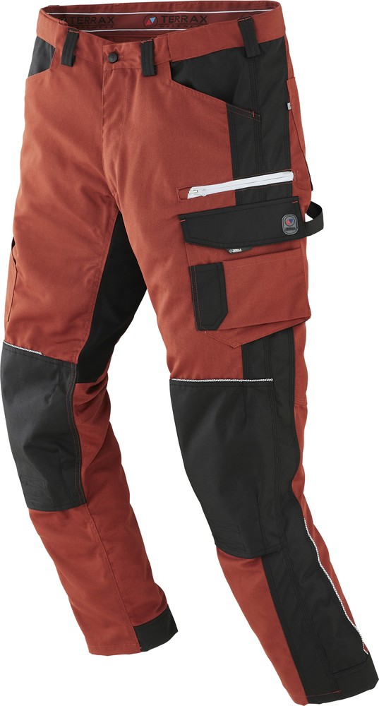 TerraxWorkwearArbeitshoseRotbraunSchwarz