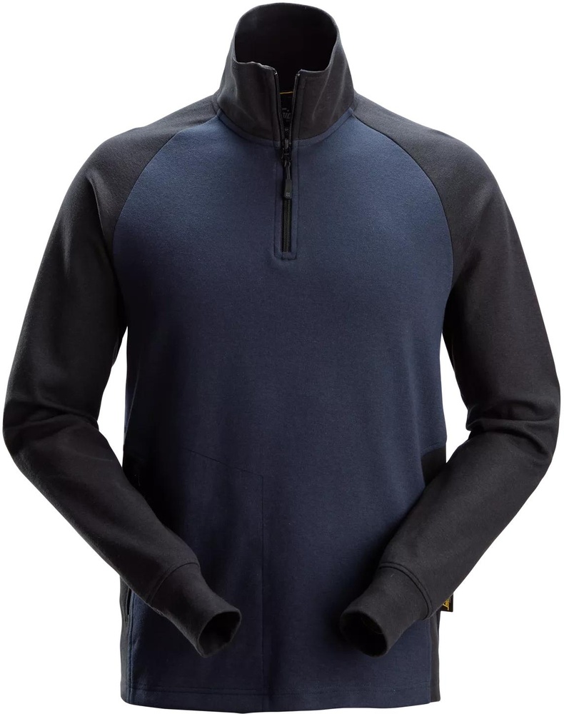 SnickersWorkwear2-FarbenHZSweatshirt2841Navy-Schw-XS