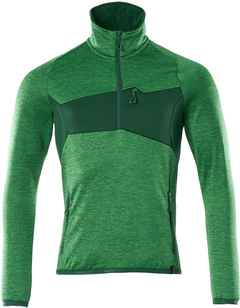 MascotFleecepullovermitkurzemReiverschlussAccelerate18003-316GrasgrnGrn-XXL