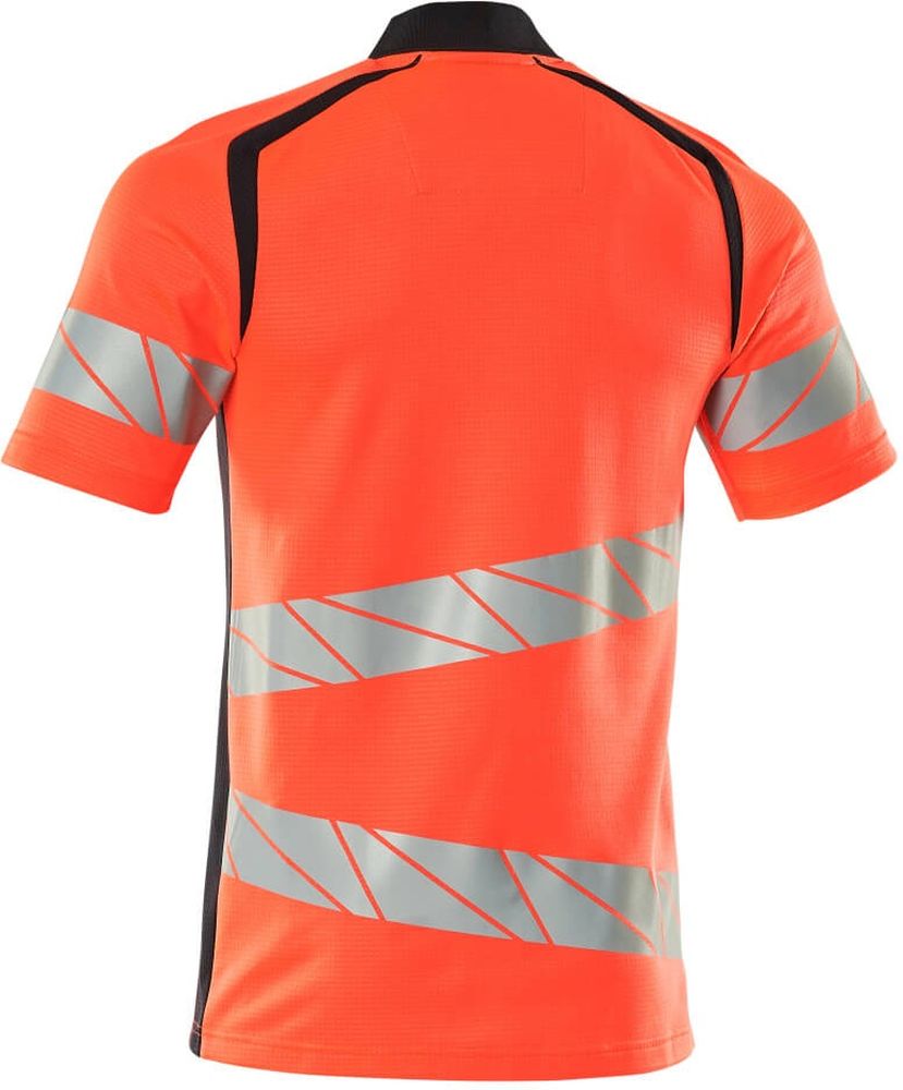 MascotPolo-ShirtAccelerateSafe19083-771Hi-visRotSchwarzblau-XXL