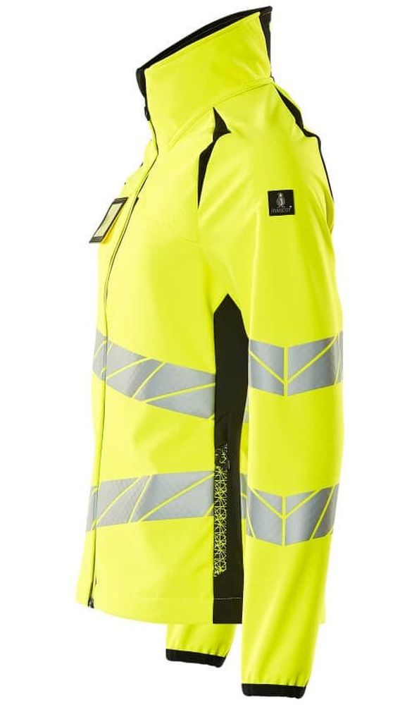 MascotDamenSoftshellJackeAccelerateSafe19012-143Hi-visGelbSchwarz-XXL